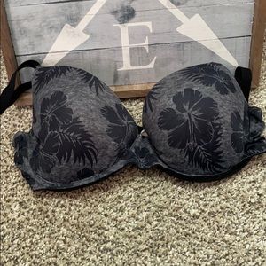 Grey and black hibiscus